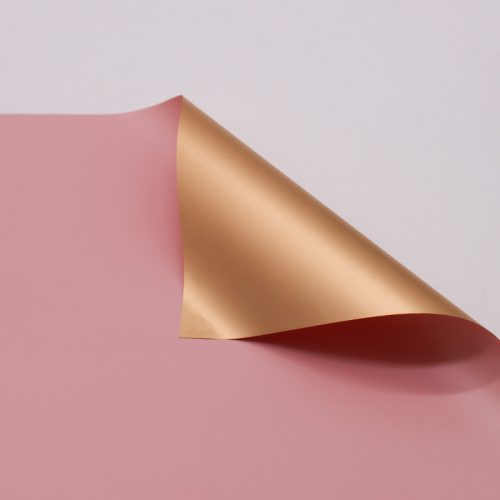 PLASTIC WRAPPING SHEET, SET OF 20, 2 SIDED GOLD/POWDER