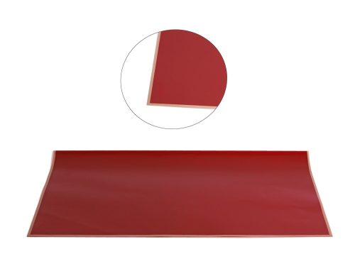 PLASTIC WRAPPING SHEET, SET OF 20, CONTOUR, CLARET