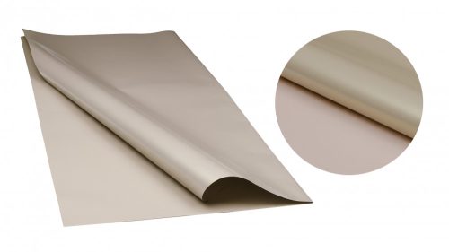 063384 PLASTIC WRAPPING SHEET, SET OF 20, 2 SIDED, NACRE SAND