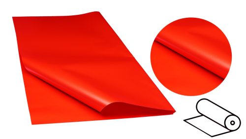 063704 PLASTIC WRAPPING ROLL, 2 SIDED, NACRE RED