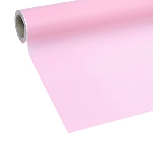 PLASTIC WRAPPING ROLL, PASTEL LIGHT ROSE