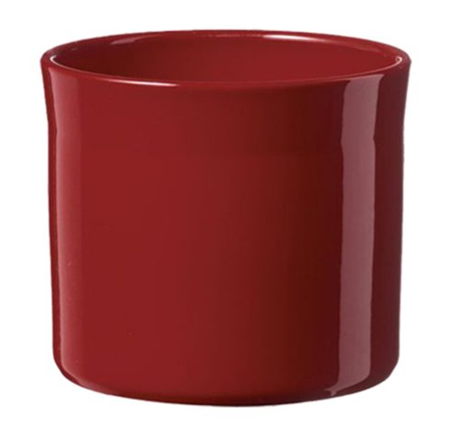 192472 CERAMIC PLANT POT, MIAMI, SHINY BORDEAUX