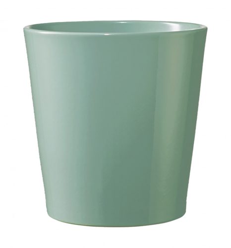 CERAMIC PLANT POT, DALLAS BREEZE, GLACIER BLUE