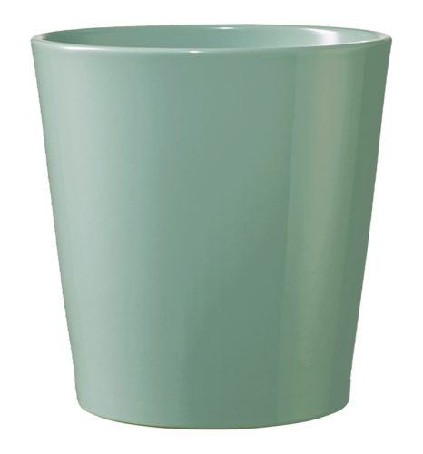 CERAMIC PLANT POT, DALLAS BREEZE, GLACIER BLUE