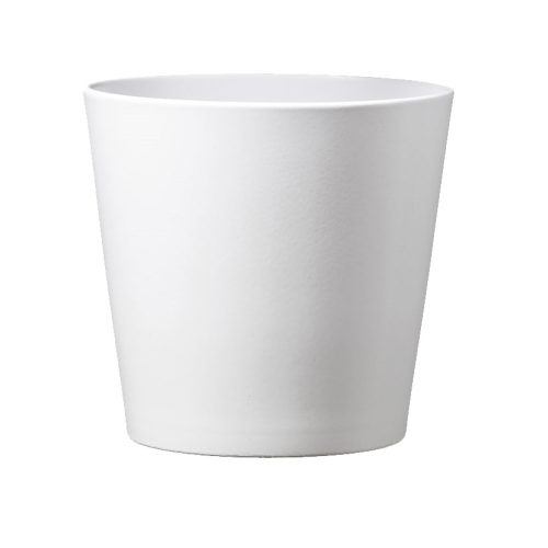 193586 CERAMIC PLANT POT, DALLAS ESPRIT, MATTE WHITE