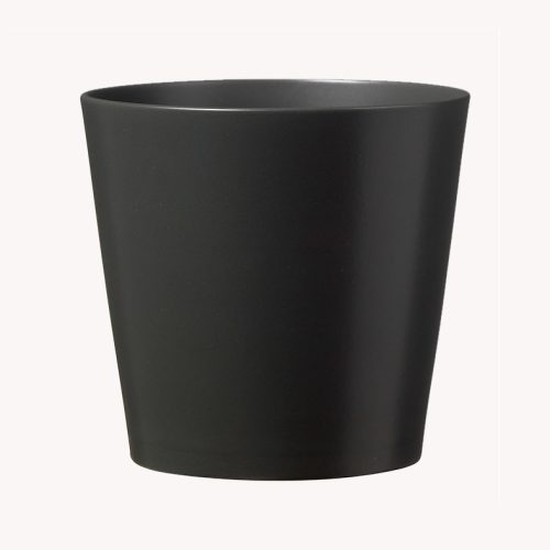 CERAMIC PLANT POT, DALLAS ESPRIT, MATTE ANTHRACITE