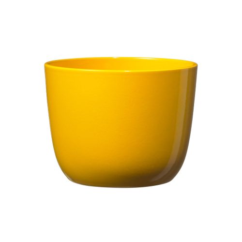 CERAMICPLANT POT, SEVILLA, SHINY YELLOW