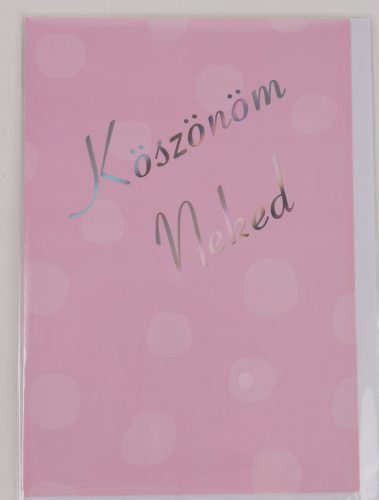 KÉPESLAP KÖSZÖNÖM NEKE13*19