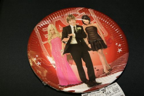 364040 DISNEY PARTY PAPER PLATE, SET OF 10, HIGH SCHOOL MUSICAL 3