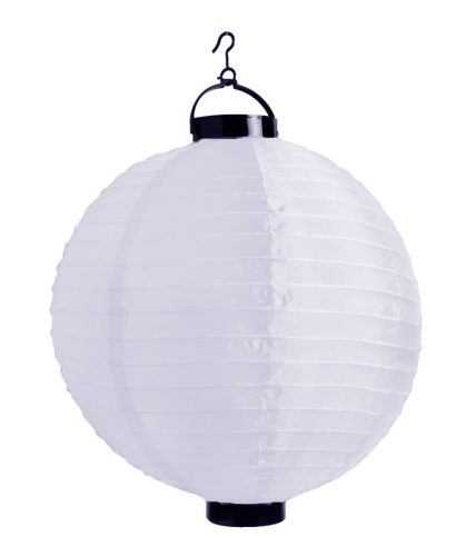 372271 ORGANZA LANTERN BALL SHAPE WITH LED WHITE