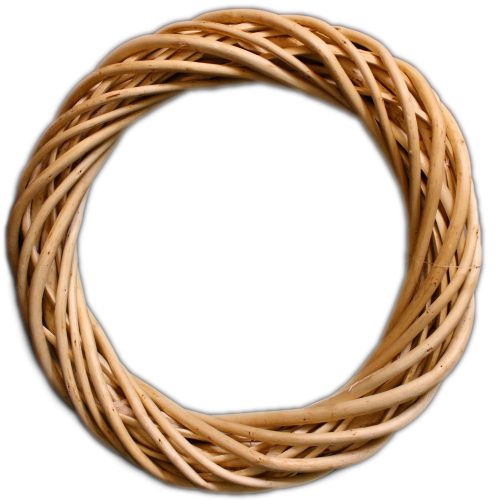 401819 WILLOW WREATH  NATURAL