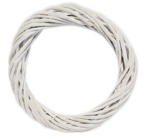 WILLOW WREATH  WHITE