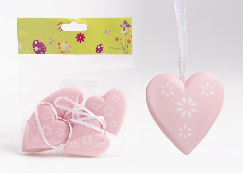 406956 PVC DECOR HEART SET OD 6 ROSE