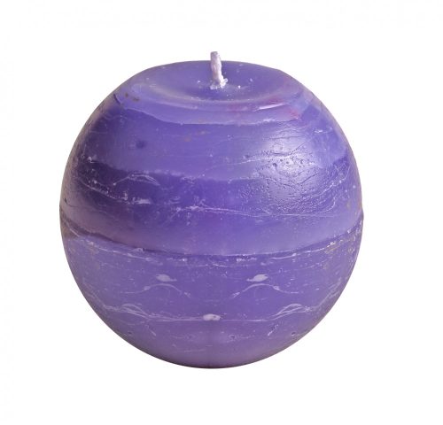 CANDLE RUSTIC BALL SHAPE LAVENDER