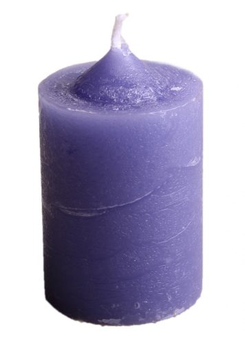 CANDLE RUSTIC CYLINDER LAVENDER