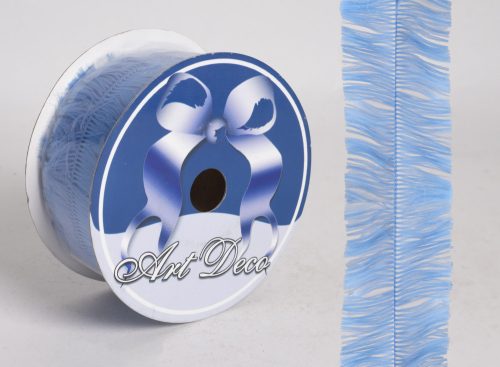 RIBBON WITH FRINGES BLUE