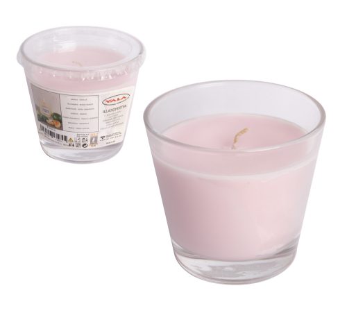 436932 FRAGRANT CANDLE IN GLASS SET OF 3  MAGNOLIA