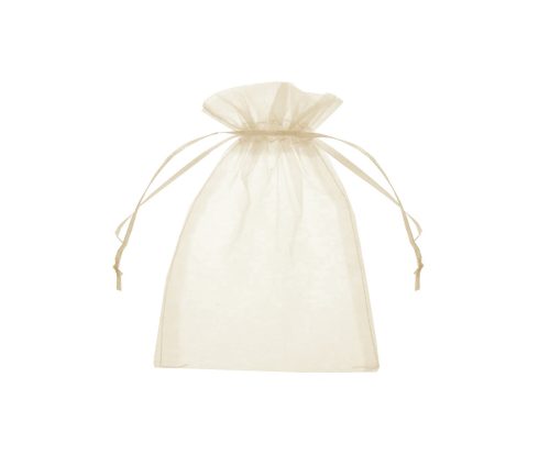 ORGANZA BAG SET, SET OF 12, CREAM