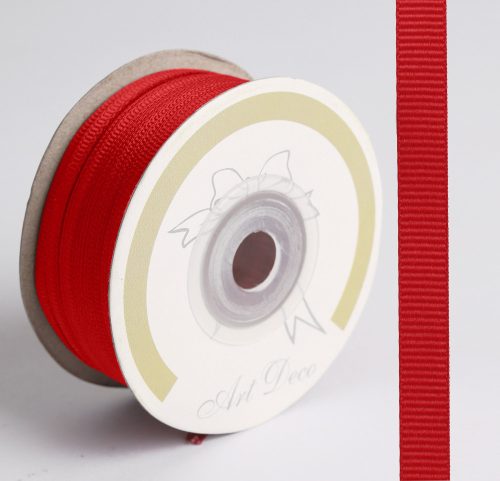 GROSGRAIN RIBBON, LIGHT RED