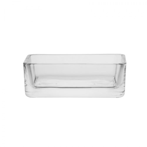 470446 GLASS PLATTER SQUARE CLEAR