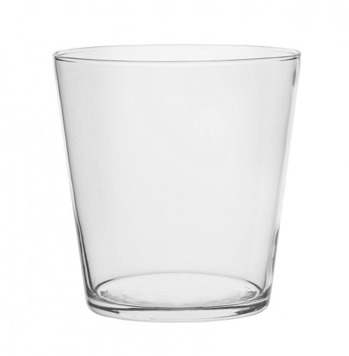 GLASS POT V SHAPED CLEAR