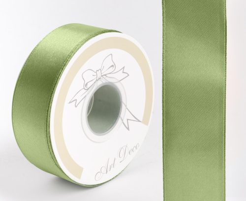 SATIN RIBBON, KHAKI GREEN