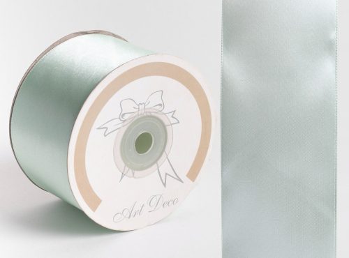 SATIN RIBBON, PALE TURQUOISE GREEN