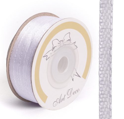 SATIN RIBBON, WHITE