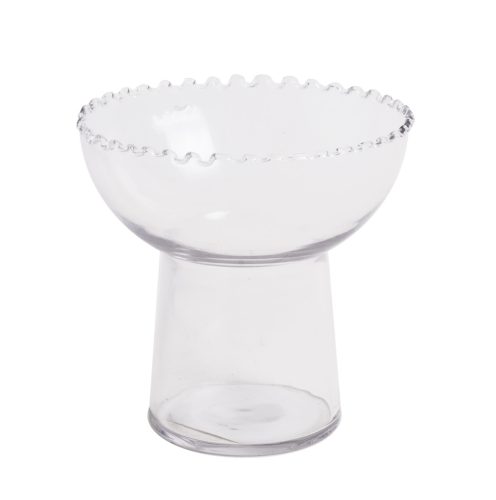 486327 GLASS CANDLE HOLDER CLEAR
