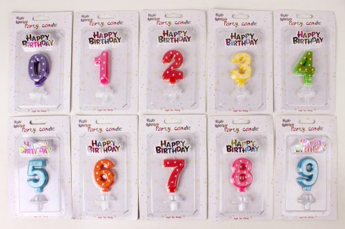 497166 BIRTHDAY CANDLES NUMBERS WITH STARS