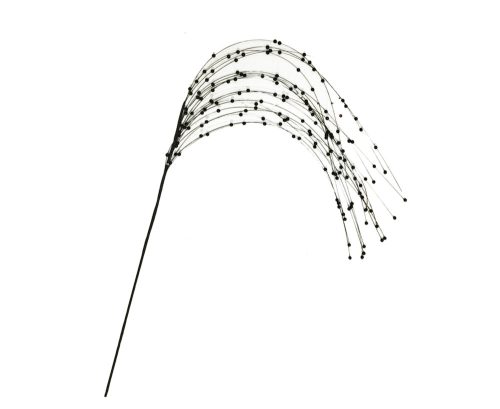 586360 DECORATION WHIP-SPRAY WITH PEARLS, BLACK