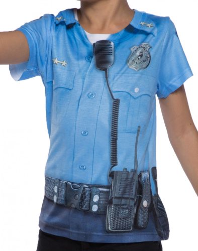 621101 T SHIRT  3D POLICE BOY