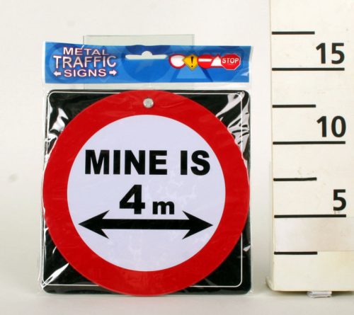 634026 METAL TRAFFIC SIGN, MINE IS 4M SIGN