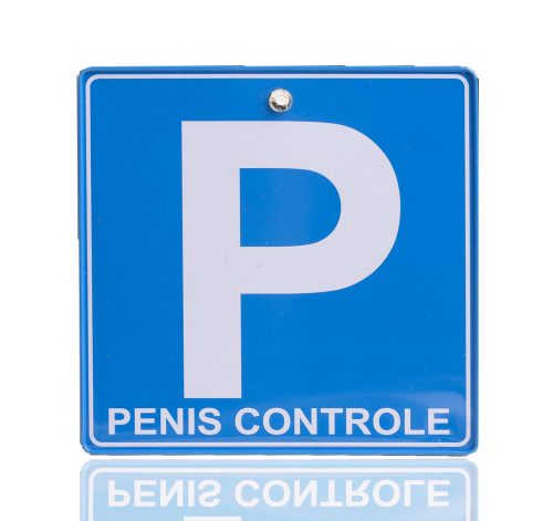 634034 METAL TRAFFIC SIGN PENIS CONTROLE SIGN