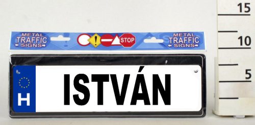 LICENSE PLATE ISTVÁN