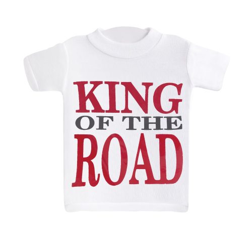 634101 MINI BOTTLE T-SHIRT, KING OF THE ROAD SIGN