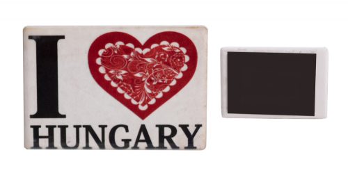 639328 FRIDGE MAGNET CERAMICS I LOVE HUNGARY