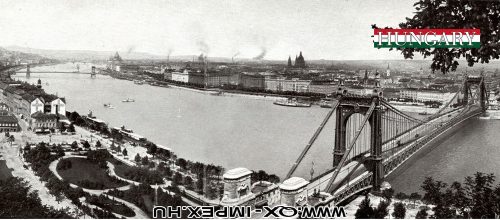 METAL FRIDGE MAGNET, OLD BUDAPEST 3