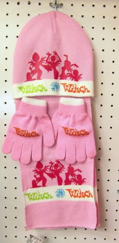 650217 KIDS WINTER HAT, SCARF AND GLOVES SET, W.I.T.C.H.