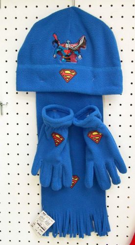 650220 LICENSE KIDS WINTER HAT, SCARF AND GLOVES SET, THERMO, SUPERMAN