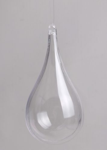 671275 PLASTIC BALL  DROP SHAPE CLEAR