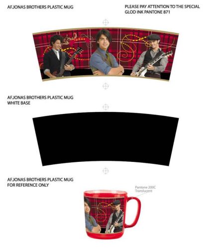 672862 DISNEY PLASTIC JONAS BROTHER MUG