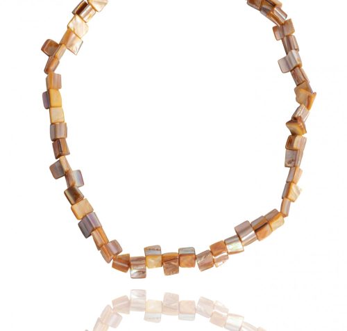 683001 GLASS NECKLACE, AMBER
