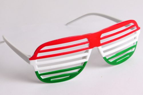 686013 PARTY GLASSES HUNGARIAN FLAG