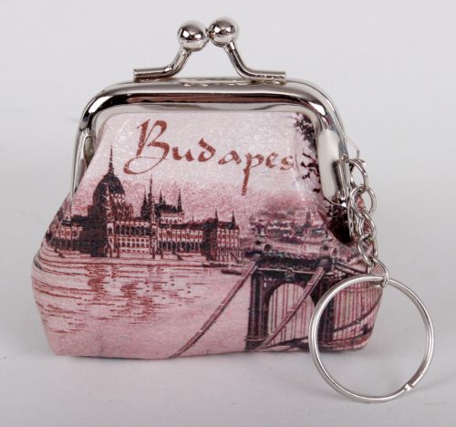 723175 KEYRING FAUX LEATHER WALLET, BUDAPEST PATTERN