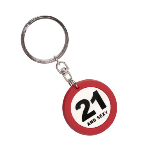 723768 KEYRING 21 AND SEXY SIGN