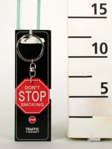 723780 KEYRING DON'T STOP SMOKING SIGN