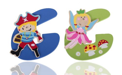 WOODEN PIRATE OR FAIRY ALPHABET LETTER G IN POLYBAG