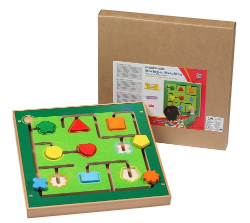 728013 WOODEN MOVING AND MATCHING GAME