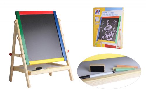 729173 WOODEN EASEL WHITEBOARD STAND